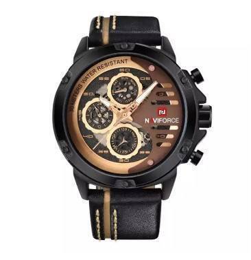 Naviforce NF9110 Men’s Fashion Quartz Watch - Black