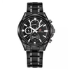 NAVIFORCE NF9089 Black Stainless Steel Chronograph Watch For Men - Black