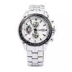 CURREN 8083 Silver Stainless Steel Chronograph Watch For Men - White