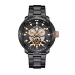 NAVIFORCE NF9158 Black Stainless Steel Chronograph Watch For Men - Black
