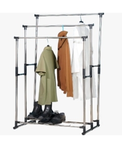 Vertical Telescopic Cloth Hanging Pole/Rack (Triple)
