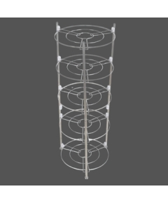 Stainless Steel Round Corner Kitchen/Bathroom 5-Rack