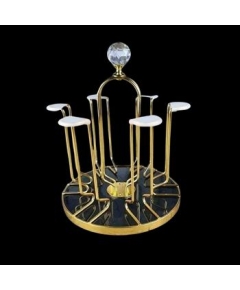 Glass Holder (Golden/Black)