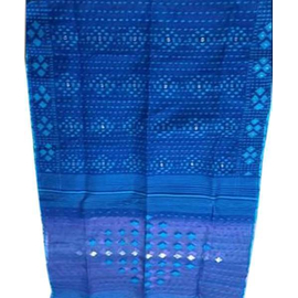 Blue Dhakai Jamdani Saree For Women