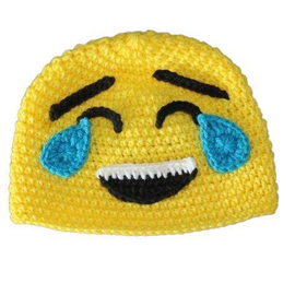 Yellow Emoji Baby Hat (0-3 months)
