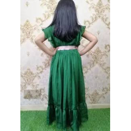 Green Color Gown(5-8Y), 2 image