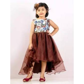 Tissue Party Dress-Chocolate(9-14Y)
