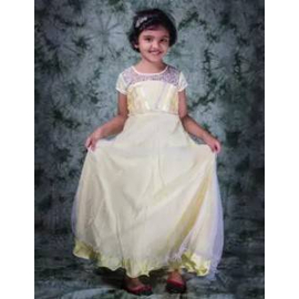 Yellow Satin Gown(3-4Y)
