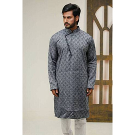 Ash Fashionable Indian Lilen Panjabi For Men