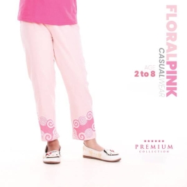 Fabrilife Floral Pink Kids Premium Trouser