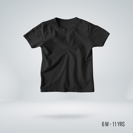 Fabrilife Kids Premium Blank T-shirt - Black