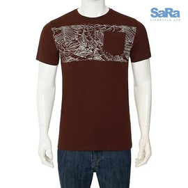SaRa Mens T -Shirt Chocolate