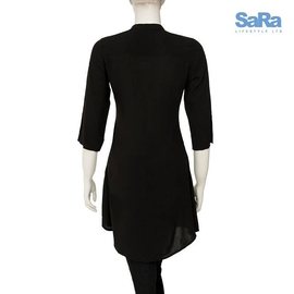 SaRa Ladies Casual Shirt (WCS11PDC -Black), 2 image