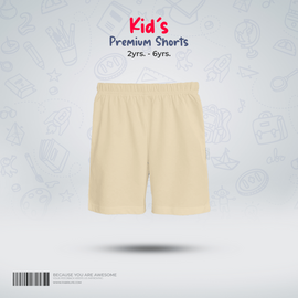 Fabrilife Kids Premium Shorts- Cream