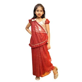 Girls Ready Sharee With Blouse 7-10 years