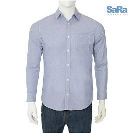 SaRa Men's Casual Shirt Sky blue