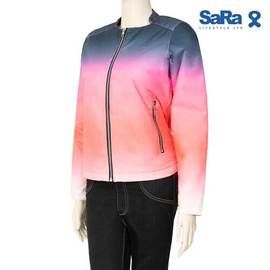 SaRa Ladies jacket Gradient Coral AOP