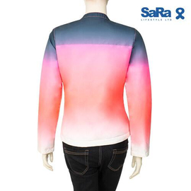 SaRa Ladies jacket Gradient Coral AOP