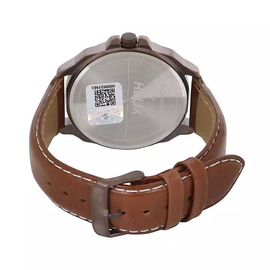 Helix Analog Leather Brown Men's Watch-TW034HG05, 2 image