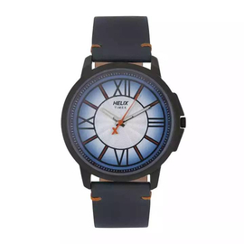 Helix Blue Leather Analog Watch for Men - TW027HG20
