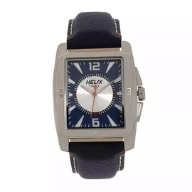Helix Blue Leather Analog Watch for Men - TW030HG00