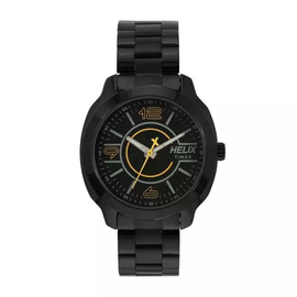 Helix TW018HG11 Analog Black Stainless Steel Watch For Men