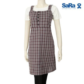 SaRa Ladies Fashion tops (SRK01-Purple Check)