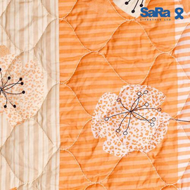 SaRa SARA COMFORTER (COMFORTER3-Orange print), 2 image