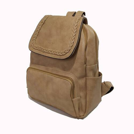 Gloria Backpack Ladies Bag, Color: Beige, 3 image