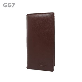GS7 Unisex Chocolate Leather Long Wallet