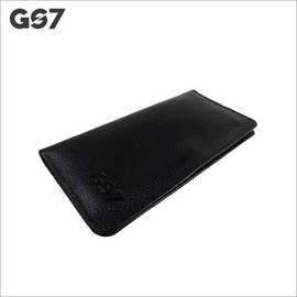 GS7 Slim Black Leather Long Wallet, 4 image