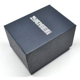 SKMEI 9140 Royal Blue Stainless Steel Analog Luxury Watch For Men - Black & Royal Blue, 2 image