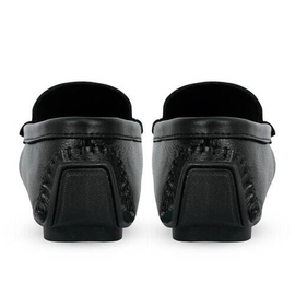 Black Leather Loafers Men's SB-S118, Size: 40, 4 image