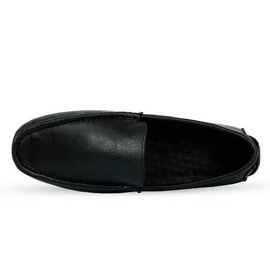 Black Leather Loafers Men's SB-S118, Size: 40, 3 image