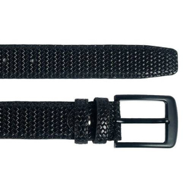 Men's Black Leather Belt For Jeans SB-B44, 4 image