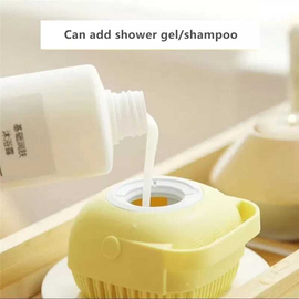 2 in 1 Silicone Bath Body Brush with Shampoo Dispenser, 14 image