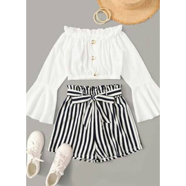 Baby Stylish Dress Black Step & White Tops, Baby Dress Size: 0-3 years