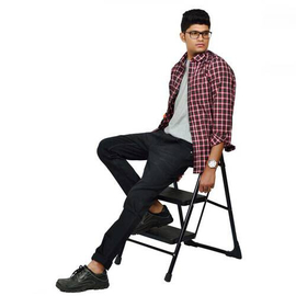 NZ-13013 Slim-fit Stretchable Denim Jeans Pant For Men - Deep Black, 5 image