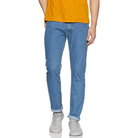 NZ-13053Slim-fit Stretchable Denim Jeans Pant For Men - Light Blue