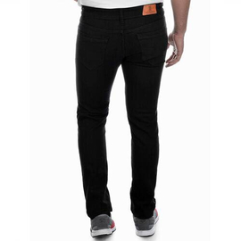 NZ-13061 Slim-fit Stretchable Denim Jeans Pant For Men - Deep Black, 3 image