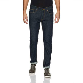 NZ-13055 Slim-fit Stretchable Denim Jeans Pant For Men - Dark Blue