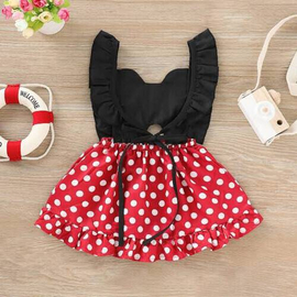 Black & Red Dress Tops & Pants For Girls, Baby Dress Size: 0-3 years