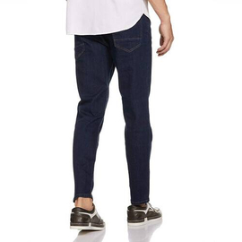 NZ-13044 Slim-fit Stretchable Denim Jeans Pant For Men - Dark Blue, 2 image