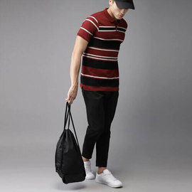 NZ-13098 Slim-fit Stretchable Denim Jeans Pant For Men - Deep Black, 4 image