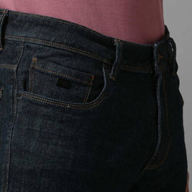 NZ-13089 Slim-fit Stretchable Denim Jeans Pant For Men - Deep Black, 4 image