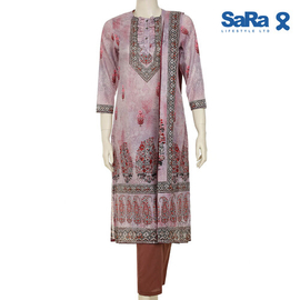 SaRa Ladies Ethnic 3 pcs (WLW91FB-Grey print)