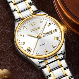 OLEVS 5563 New Fashion Watch For Women Quartz Watch Waterproof Classic Luxury Brand Female Analog Watch Stainless Steel Strap Clock, 3 image