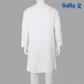 SaRa Mens Panjabi (MPJ212FCB-White), 3 image