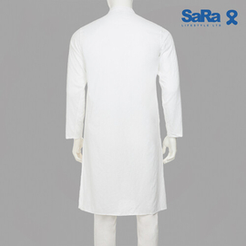 SaRa Mens Panjabi (MPJ212FCA-White), 3 image
