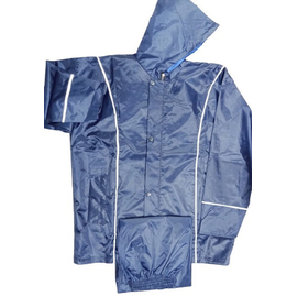Navy Blue Bothside Use Rainsuit, 2 image